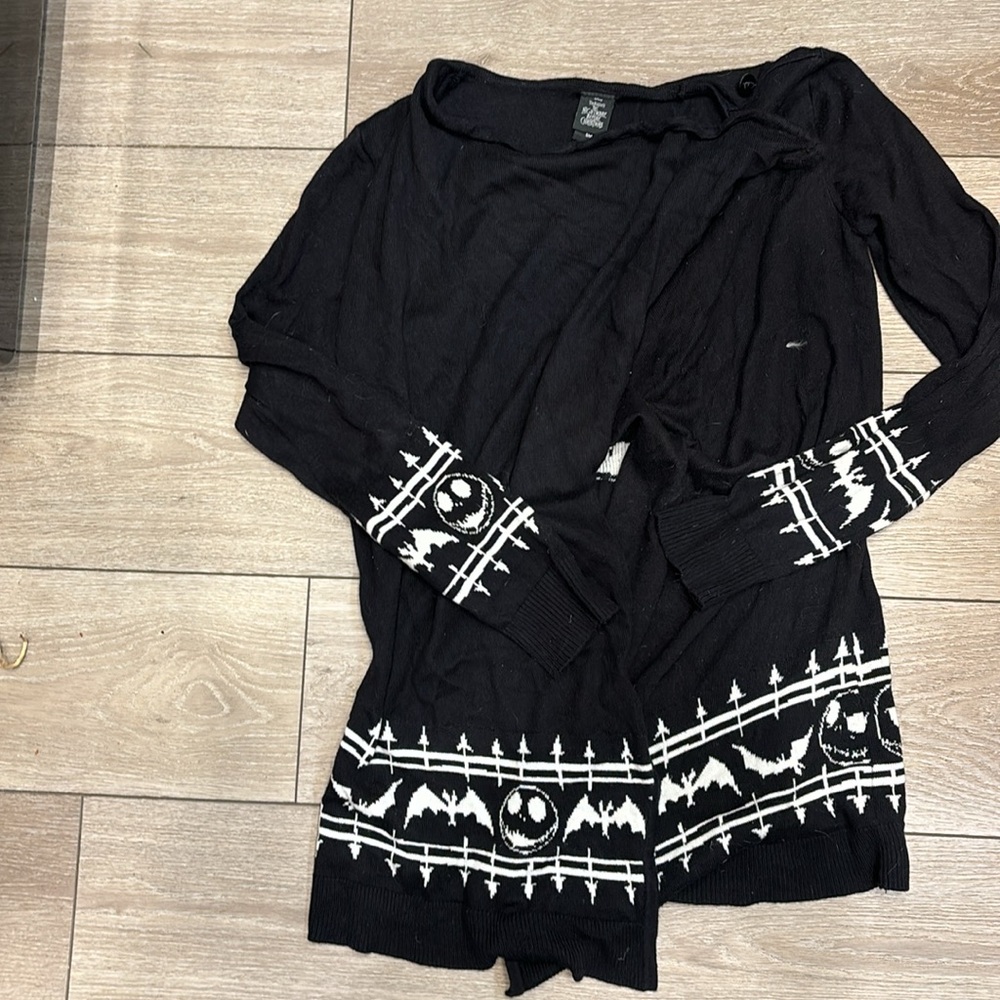 Disney Nightmare before Christmas cardigan size Small